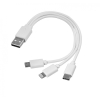 3 in 1 USB cable type c + micro USB + lightning