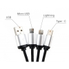 3in1 cable with enlighted logo for engraving