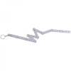 Plastic keyring with 0.5 m folding ruler