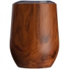 Stainless steel mug with wooden look BRIGHTON 380 ml