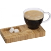 Tray with spoon and glass cup 150 ml FORMOSA