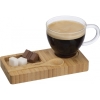 Tray with spoon and glass cup 150 ml FORMOSA
