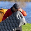 Inflatable mat SAJAMA Schwarzwolf