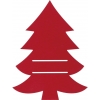 Cutlery pad in Christmas tree shape DUFFEL
