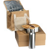 Gift set with drinking bottle, lunch box and jute cooler bag REIMS