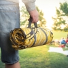 Foldable picnic blanket ALVERNIA Schwarzwolf